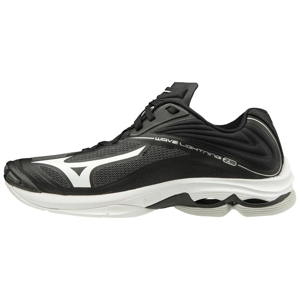 Womens Mizuno Wave Lightning Z6 Volleyball Shoes Black/Silver Philippines (YSUVJP628)